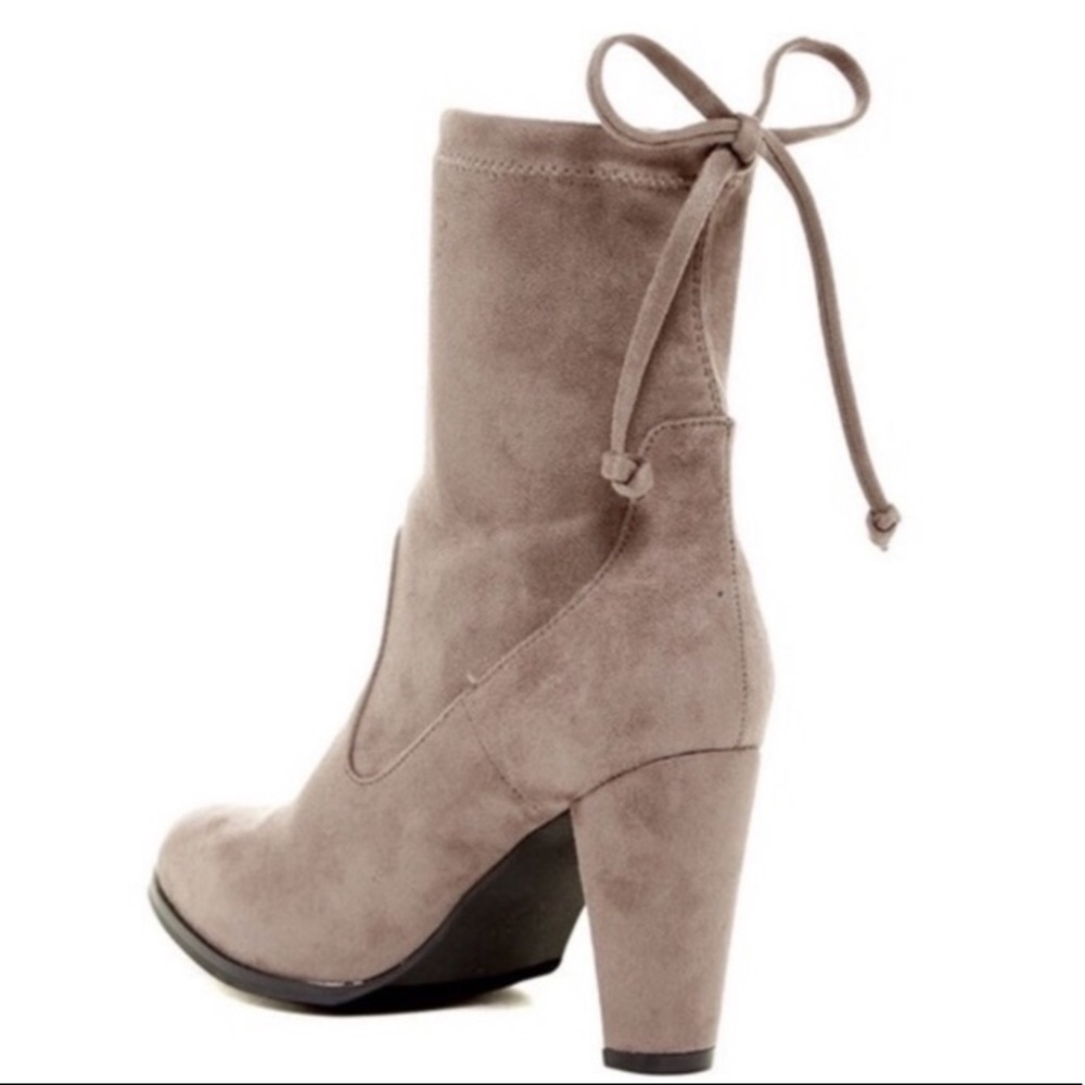 Catherine Malandrino Taupe Sorchanie Heeled Boot - Picture 1 of 6